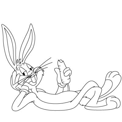 как рисовать Bugs Bunny