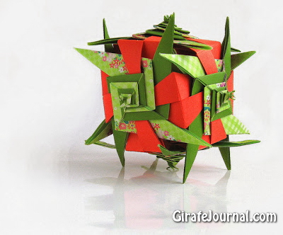 Оригами куб-спираль: видео инструкция