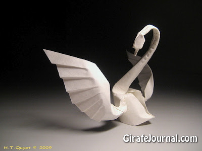Оригами лебедь: видео инструкция