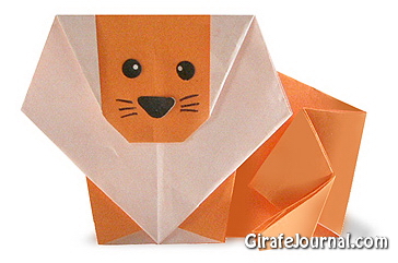 Оригами лев: видео инструкция