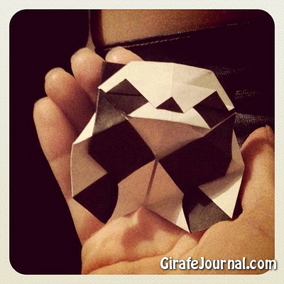 Оригами панда: видео инструкция