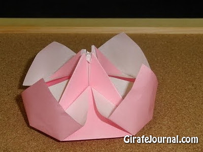 Оригами пион: видео инструкция