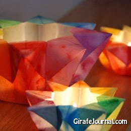 Оригами звезда Фонарь: видео инструкция