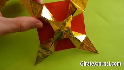 Оригами звезды: видео инструкция