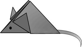 Оригами Мышка рисунок 11