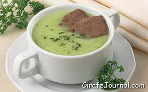 Картофельный суп-пюре с крольчатиной фото