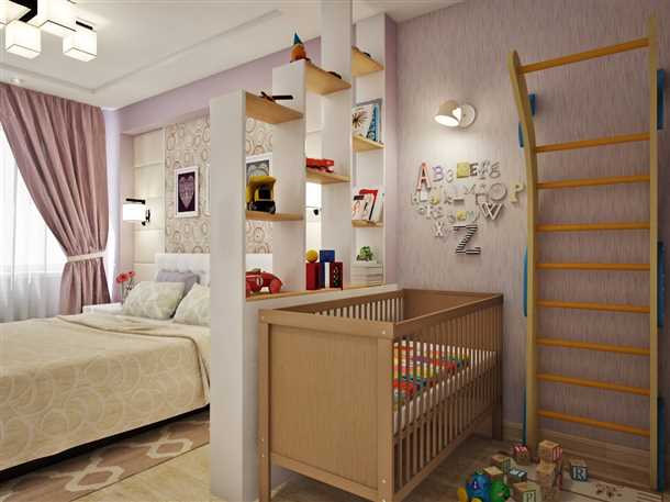 Детская кровать в спальне – делим территорию комнаты