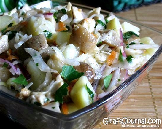 Салат Із зеленого горошку з картоплею и огіркамі - смачно і корисне фото