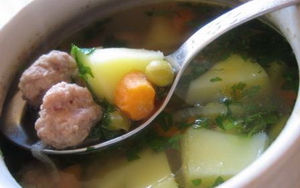 Суп с пшенкой и фрикадельками фото