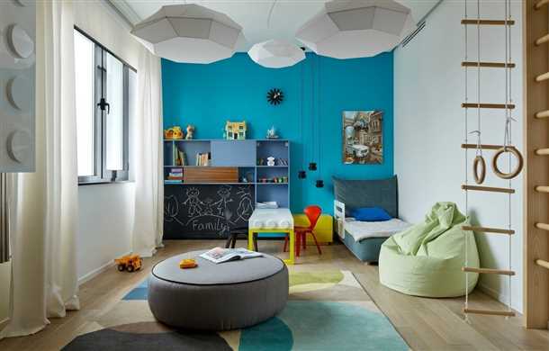 Интерьер в детской комнате: джинс комната, комната лабиринт