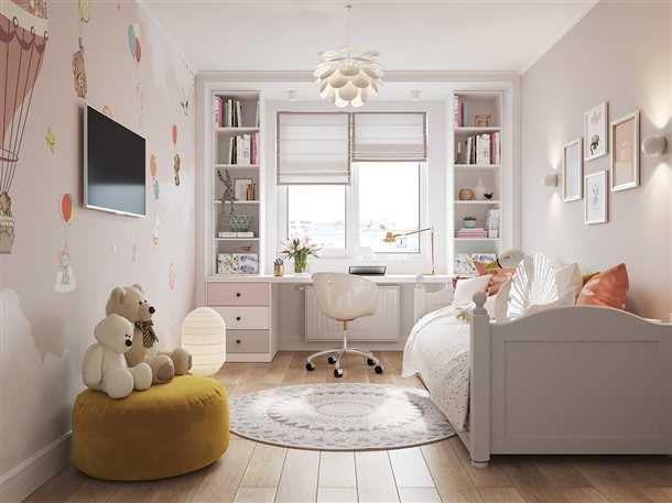 Интересный дизайн интерьера для детской комнаты